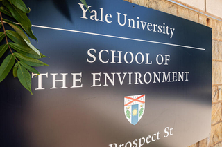 yale school of the environment sign