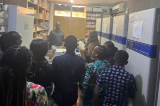 Participants observe temperature maintenance and resource storage 