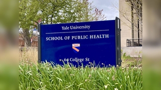 Yale School of Public Health sign