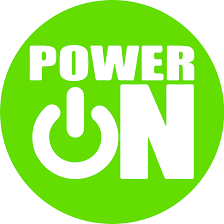 PowerOn in a green circle logo